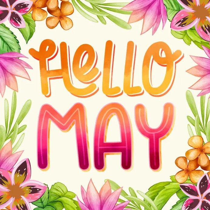 hello may instagram post design template ba8b2e3eaafe9e81a0d5fa3c86024d9f screen