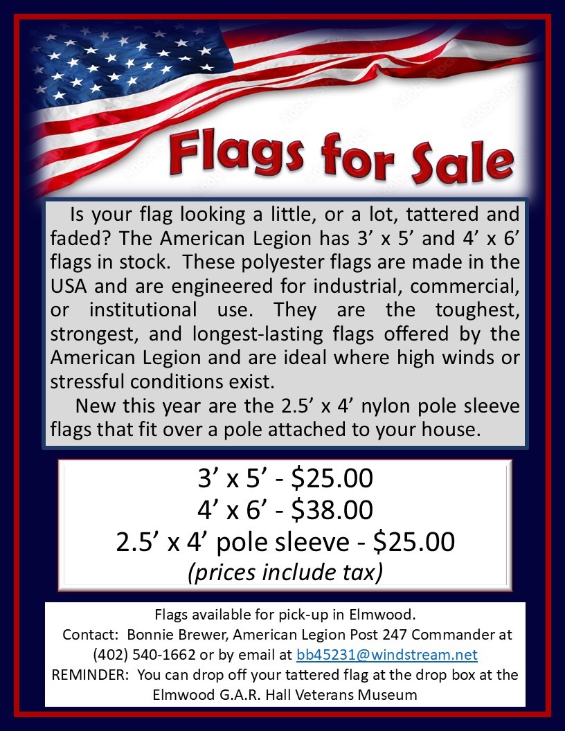 thumbnail Flags for sale Feb 2025